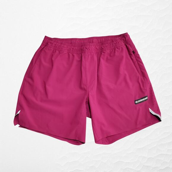Legends Relay Linerless 7” Shorts Size XL Maroon Red Athletic Workout Drawstring - Picture 1 of 13